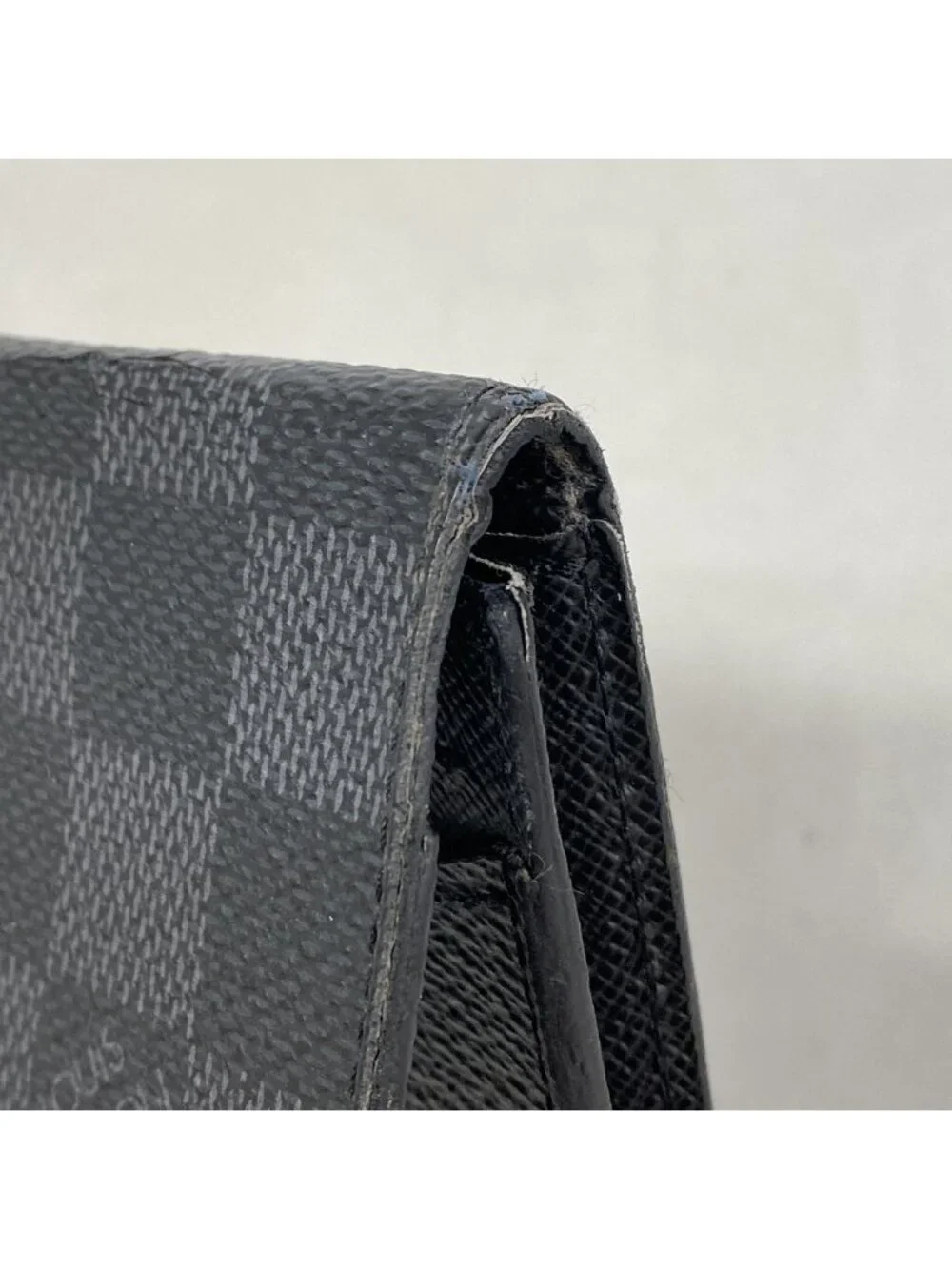 Louis Vuitton Card Case Damier Graphite Envelope Business Holder Black